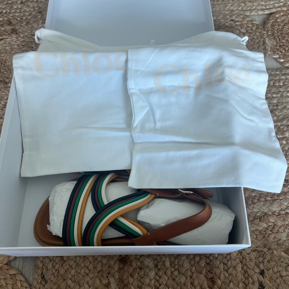 Chloé Kacey Multicolor Sandals – Brand New in Box NWT 🌈 - Picture 4 of 13